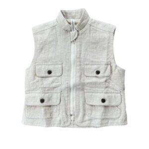 Baby Sprouts - Explorer Vest (Cream Linen)